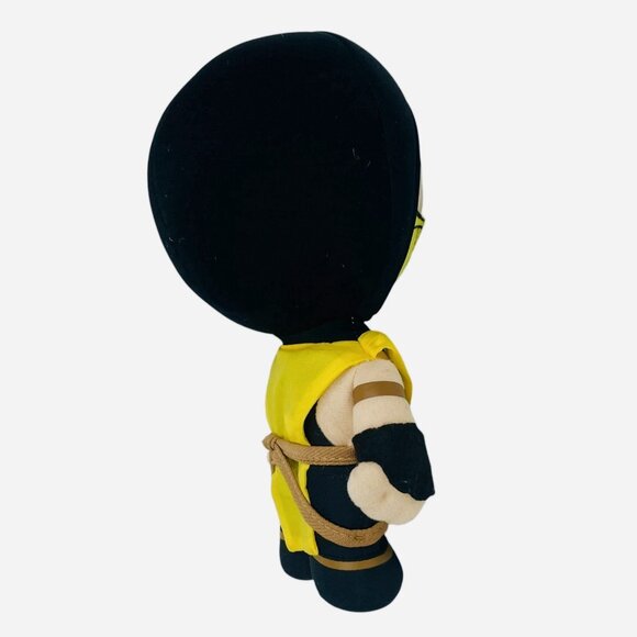 2015 Mortal Kombat X Mezco Toyz Warner Brothers 8" Scorpion Plush Soft Toy Doll - Picture 3 of 12